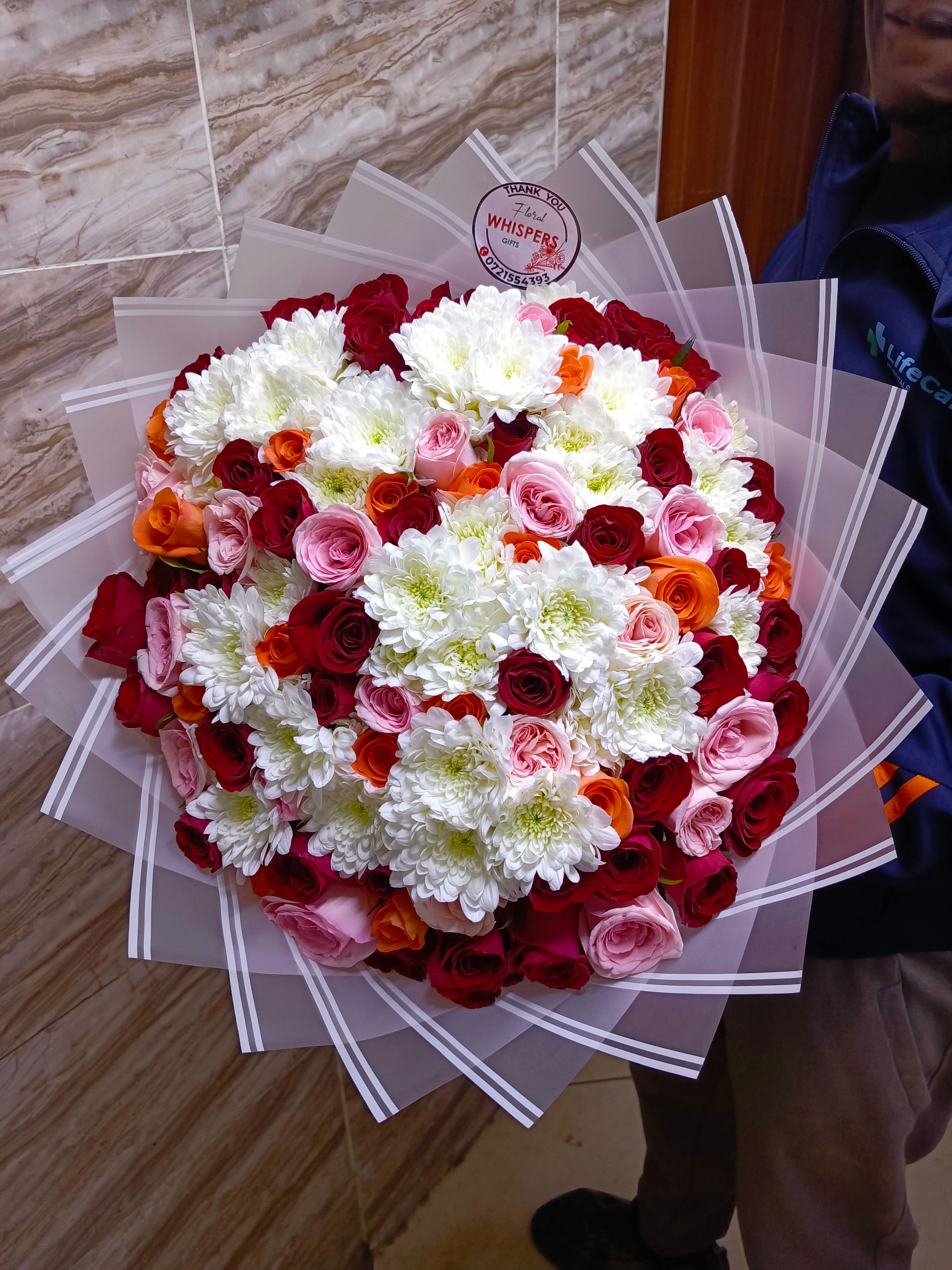 Birthday Glow Bouquet  — flowers delivered in Nairobi by Floral Whispers Gifts
