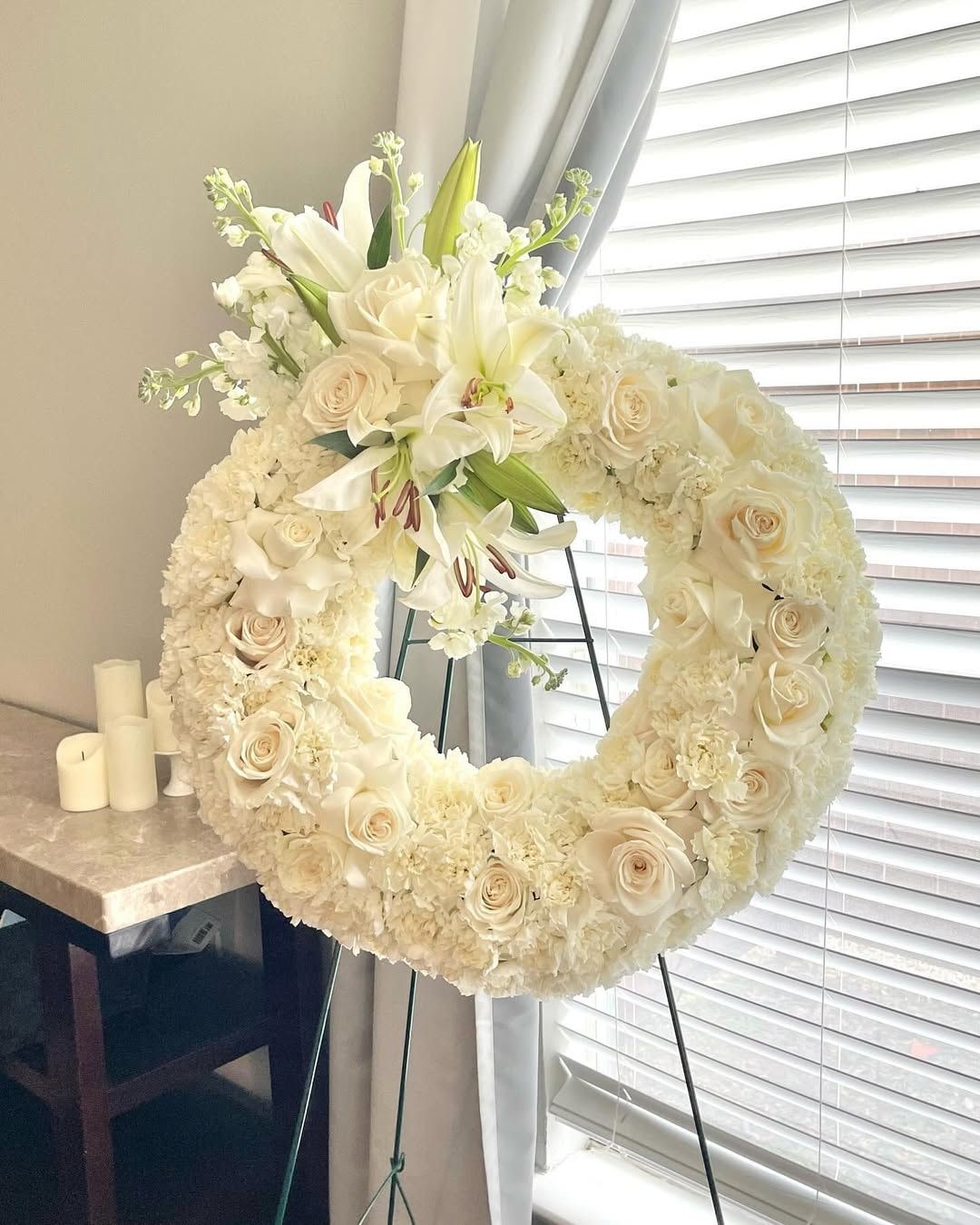 Deepest Sympathy wreath — flowers delivered in Nairobi by Floral Whispers Gifts