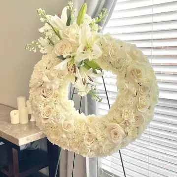 Deepest Sympathy wreath — flowers delivered in Nairobi by Floral Whispers Gifts