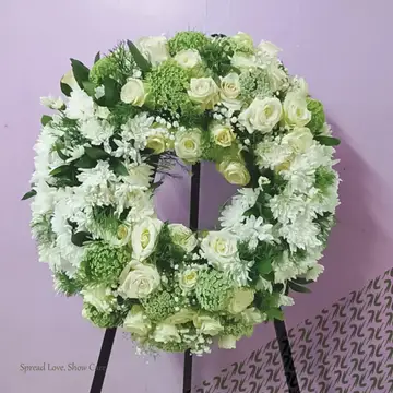 Eternal Peace wreath arrangements — flowers delivered in Nairobi by Floral Whispers Gifts