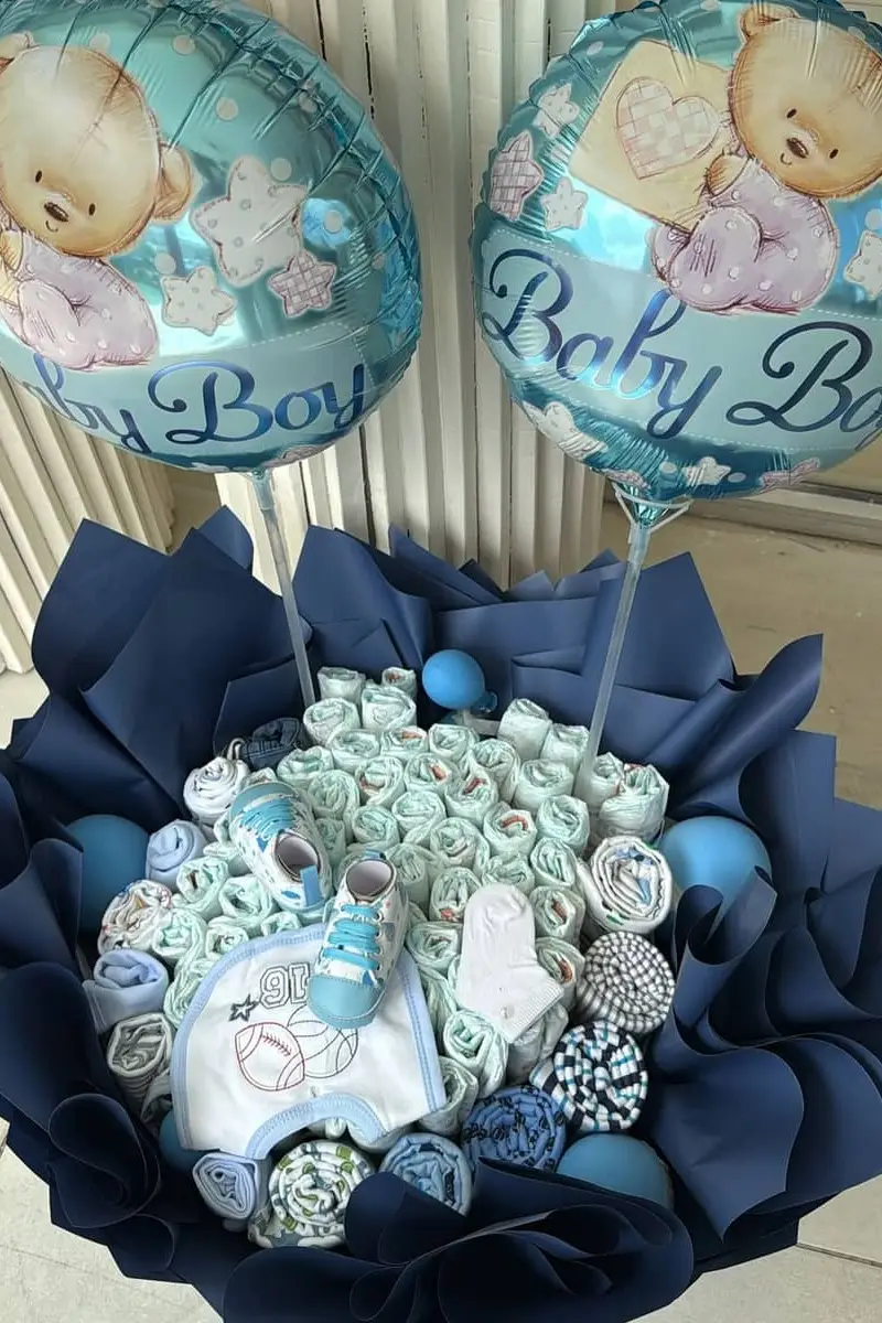 Little Prince Diaper bouquet - Premium flower delivery Nairobi CBD, Westlands, Karen | Floral Whispers Gifts - Image 1