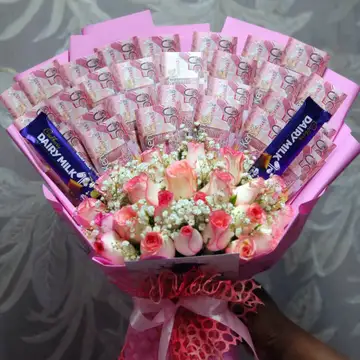 Flat money bouquet — flowers delivered in Nairobi by Floral Whispers Gifts
