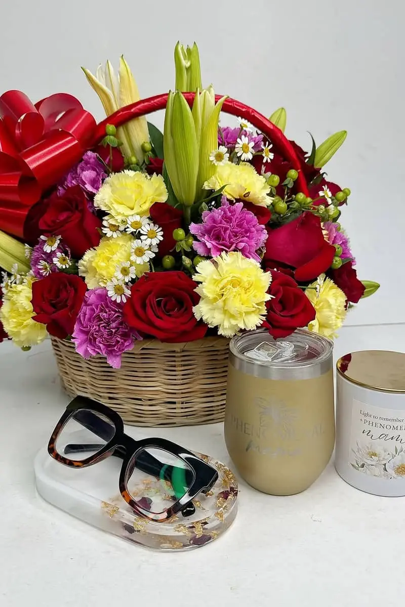 Golden Bloom Luxury Gift Basket - Premium flower delivery Nairobi CBD, Westlands, Karen | Floral Whispers Gifts - Image 1