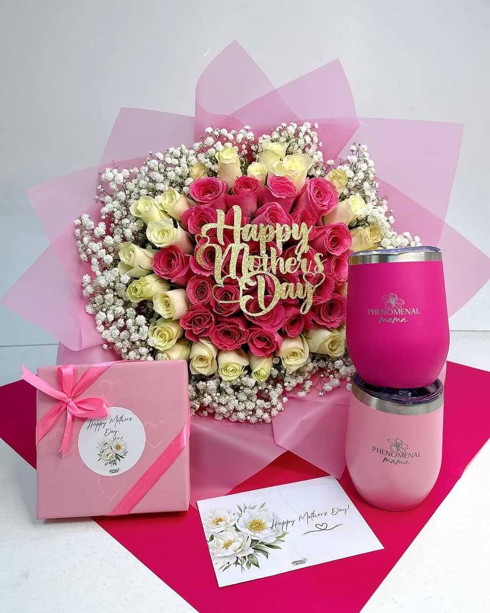 Phenomenal Mama luxury Mother's gift set — flowers delivered in Nairobi by Floral Whispers Gifts
