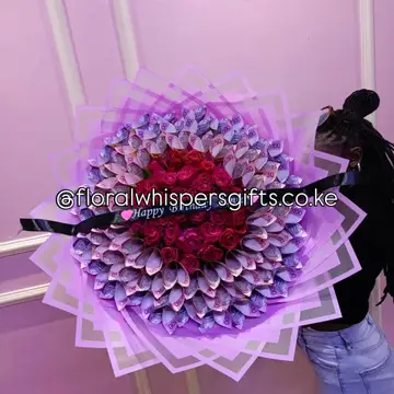 Luxury Money bouquet with 29 Roses — flowers delivered in Nairobi by Floral Whispers Gifts