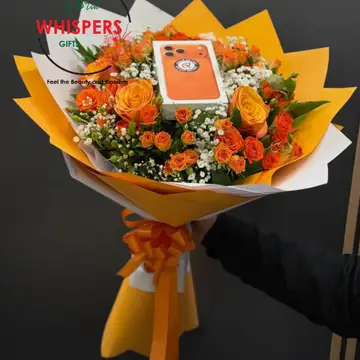 Sunset Glow Orange Rose Bouquet — flowers delivered in Nairobi by Floral Whispers Gifts