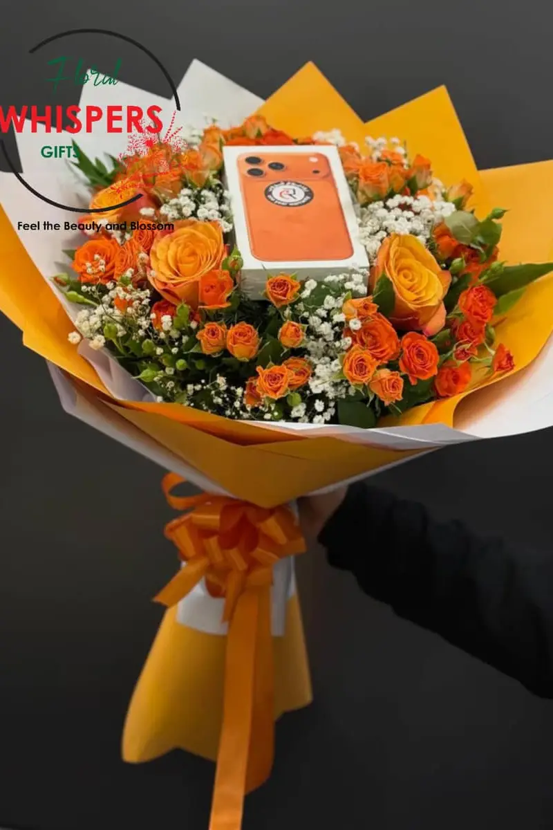 Sunset Glow Orange Rose Bouquet - Premium flower delivery Nairobi CBD, Westlands, Karen | Floral Whispers Gifts - Image 1