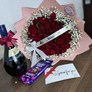 Deluxe Gift set — flowers delivered in Nairobi by Floral Whispers Gifts