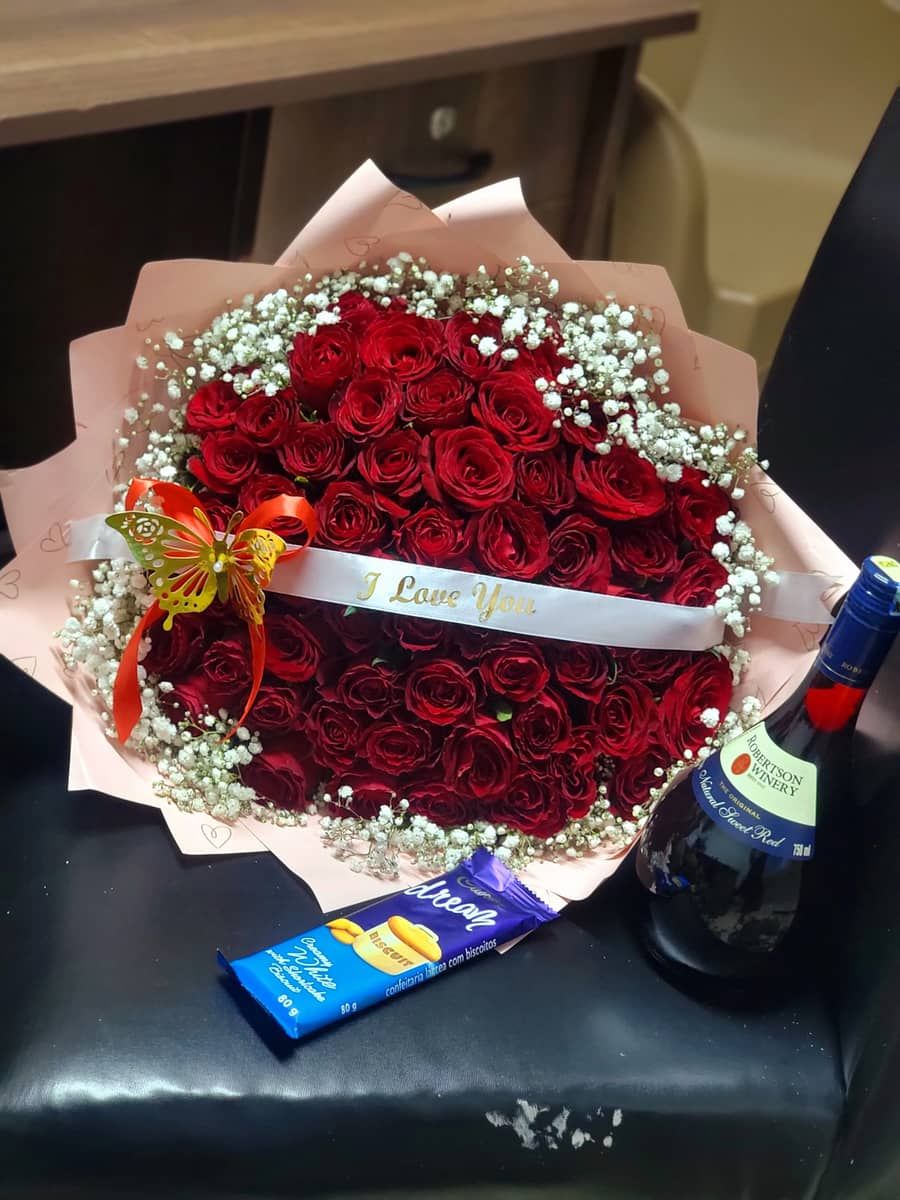 Elegance & Indulgence flower gift Hamper  — flowers delivered in Nairobi by Floral Whispers Gifts
