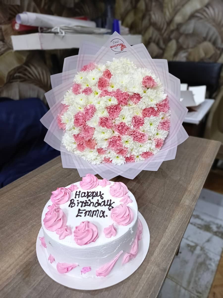 Blush Bloom Birthday bundle  — flowers delivered in Nairobi by Floral Whispers Gifts