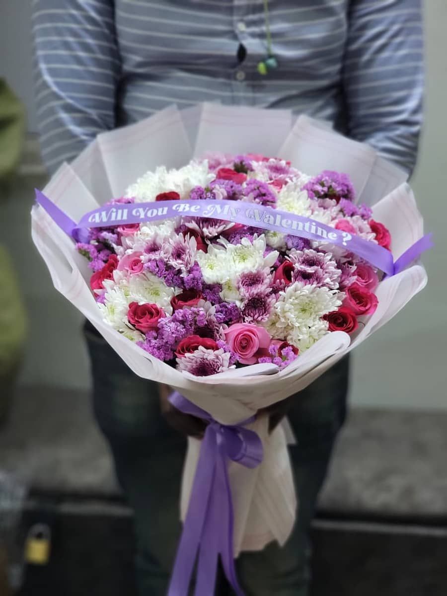 Romantic Flower bouquet  — flowers delivered in Nairobi by Floral Whispers Gifts
