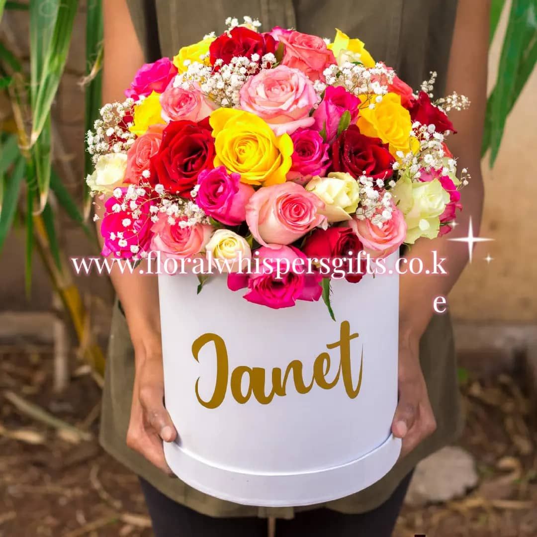 Sophia flower box — flowers delivered in Nairobi by Floral Whispers Gifts