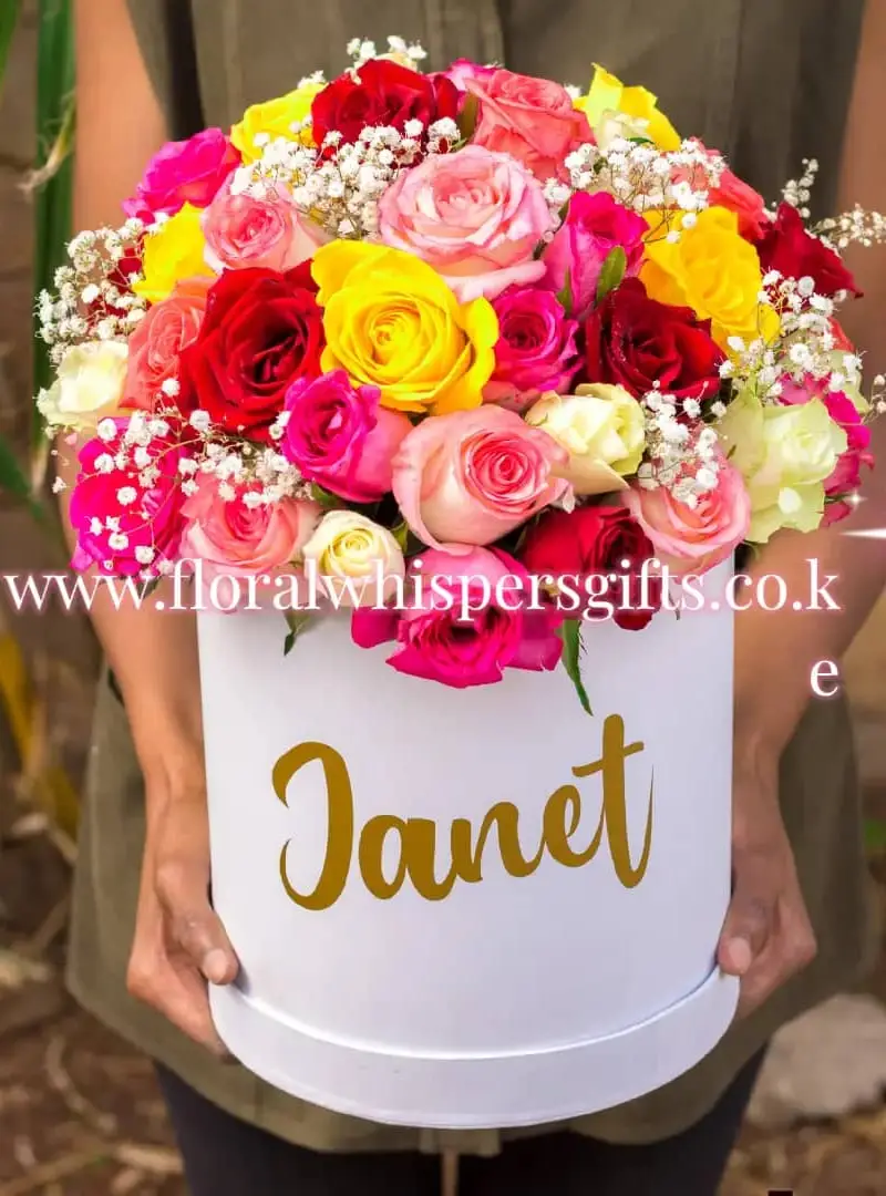 Sophia flower box - Premium flower delivery Nairobi CBD, Westlands, Karen | Floral Whispers Gifts - Image 1