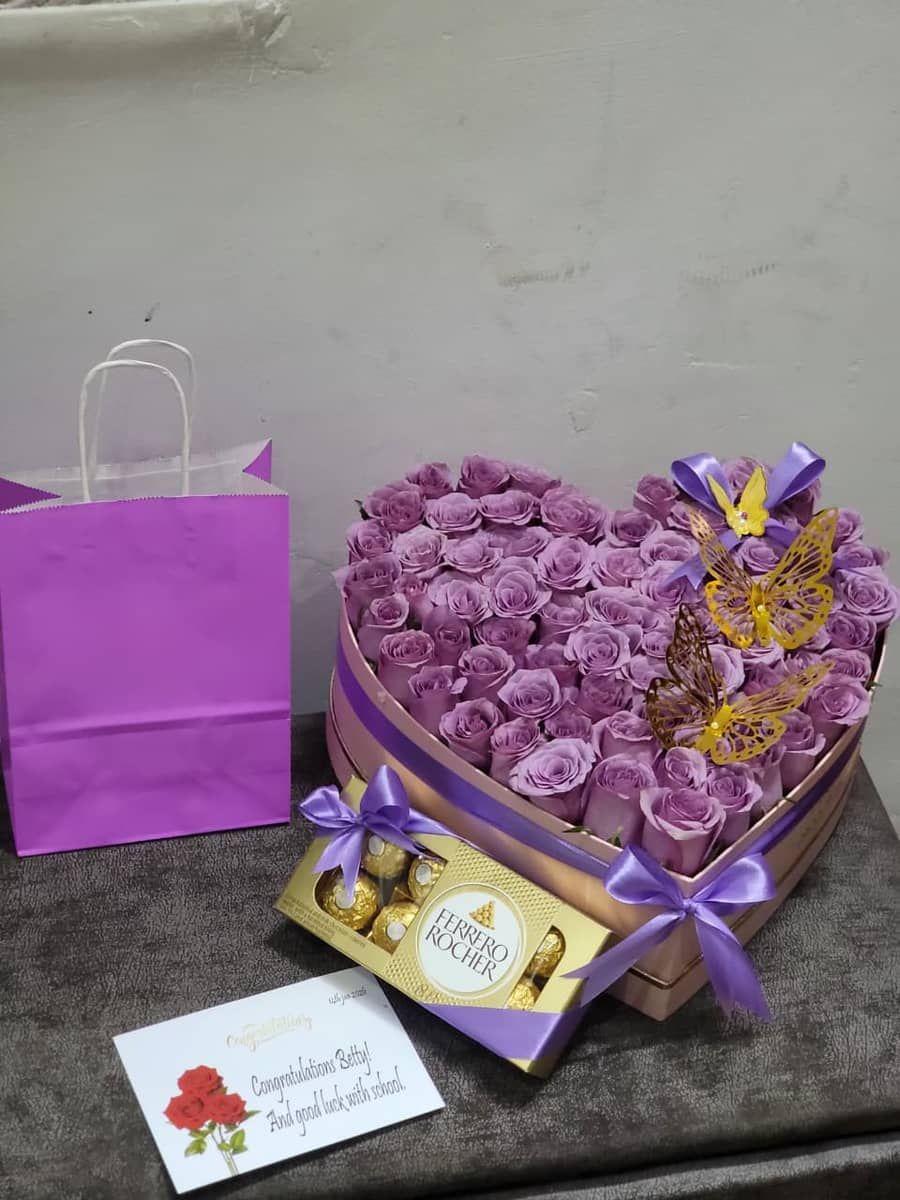 Endless Romance Rose Box — flowers delivered in Nairobi by Floral Whispers Gifts