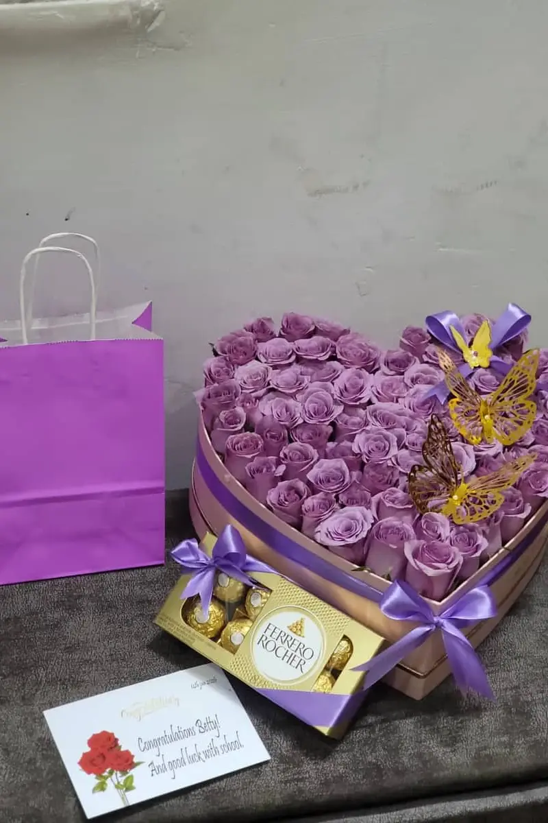 Endless Romance Rose Box - Premium flower delivery Nairobi CBD, Westlands, Karen | Floral Whispers Gifts - Image 1