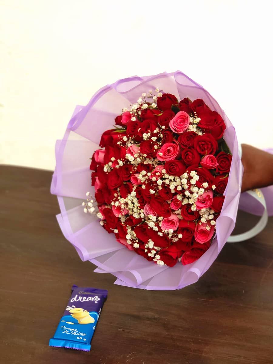 Valentines desire Flower bouquet  — flowers delivered in Nairobi by Floral Whispers Gifts