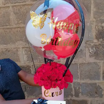 Sun Kissed Flower box — flowers delivered in Nairobi by Floral Whispers Gifts