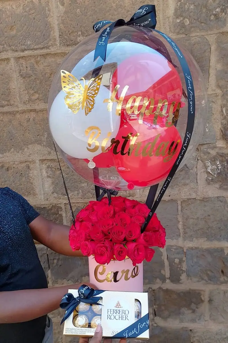 Sun Kissed Flower box - Premium flower delivery Nairobi CBD, Westlands, Karen | Floral Whispers Gifts - Image 1