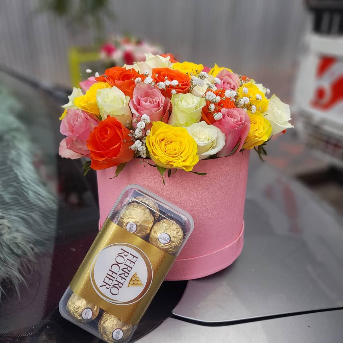 Kylah Flower box — flowers delivered in Nairobi by Floral Whispers Gifts
