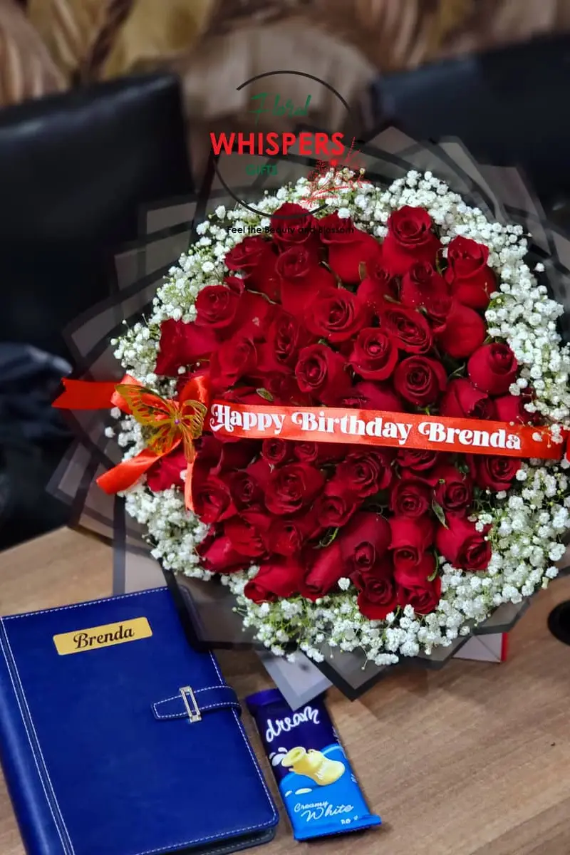 Brenda’s Luxury Birthday Surprise Gift Set - Premium flower delivery Nairobi CBD, Westlands, Karen | Floral Whispers Gifts - Image 1