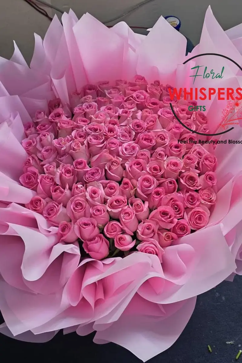 150 Luxury Elegant Pink Flower bouquet - Premium flower delivery Nairobi CBD, Westlands, Karen | Floral Whispers Gifts - Image 1