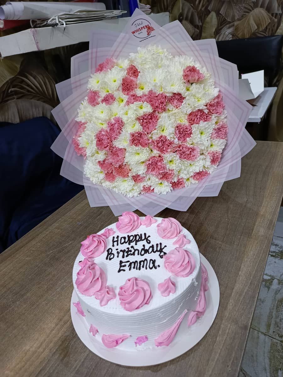 Scarlet Cake Combo  — flowers delivered in Nairobi by Floral Whispers Gifts