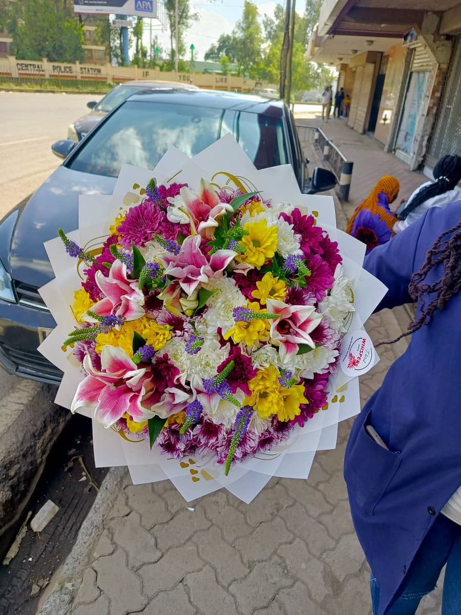 Amor Tropical flower bouquet  — flowers delivered in Nairobi by Floral Whispers Gifts