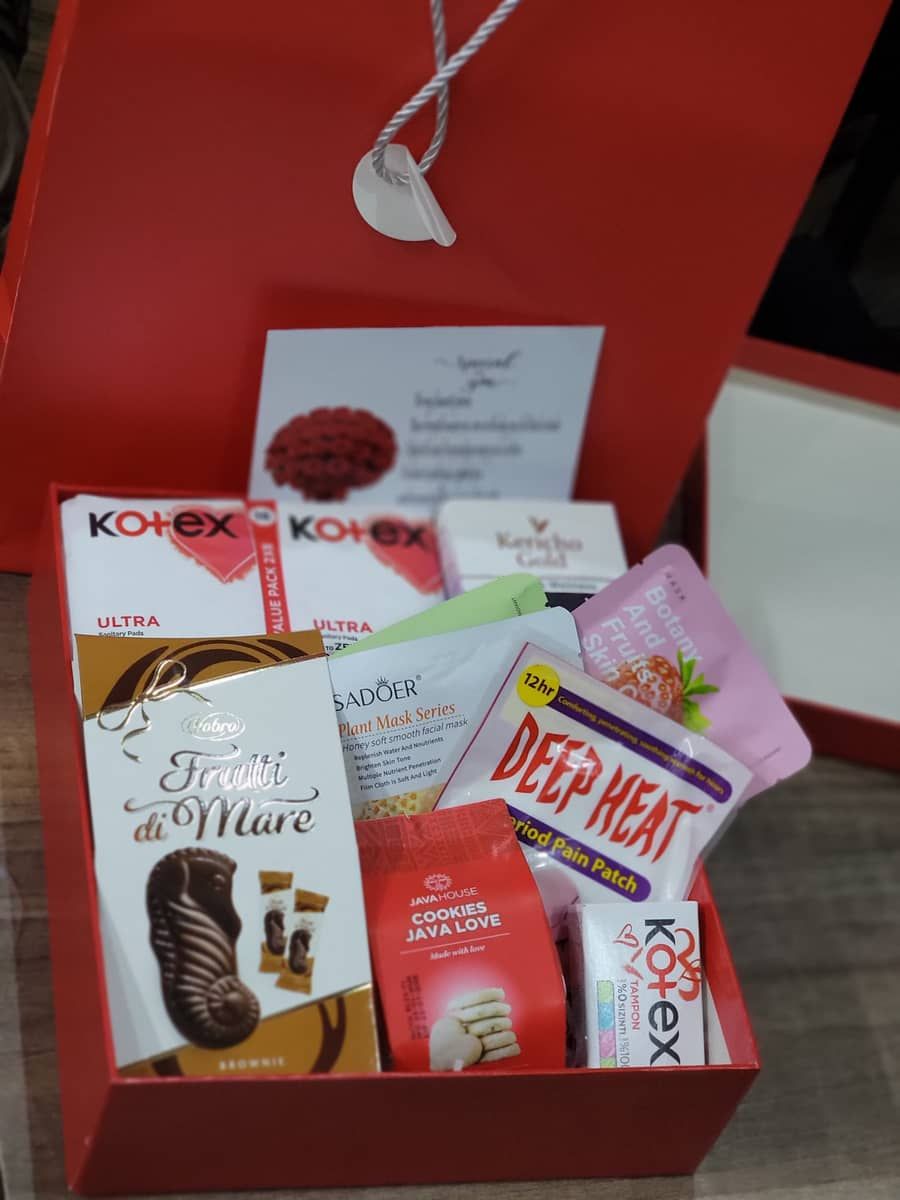 Period Care Gift box  — gift hamper delivered in Nairobi by Floral Whispers Gifts