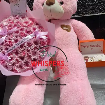 Love Blossom Teddy Hamper — gift hamper delivered in Nairobi by Floral Whispers Gifts