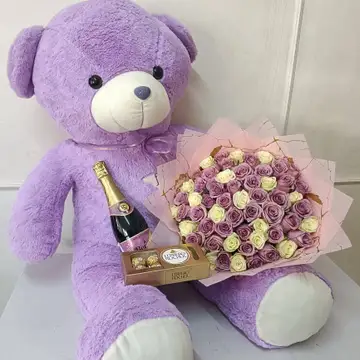 The Royal Purple Surprise Luxury Gift Combo — gift hamper delivered in Nairobi by Floral Whispers Gifts