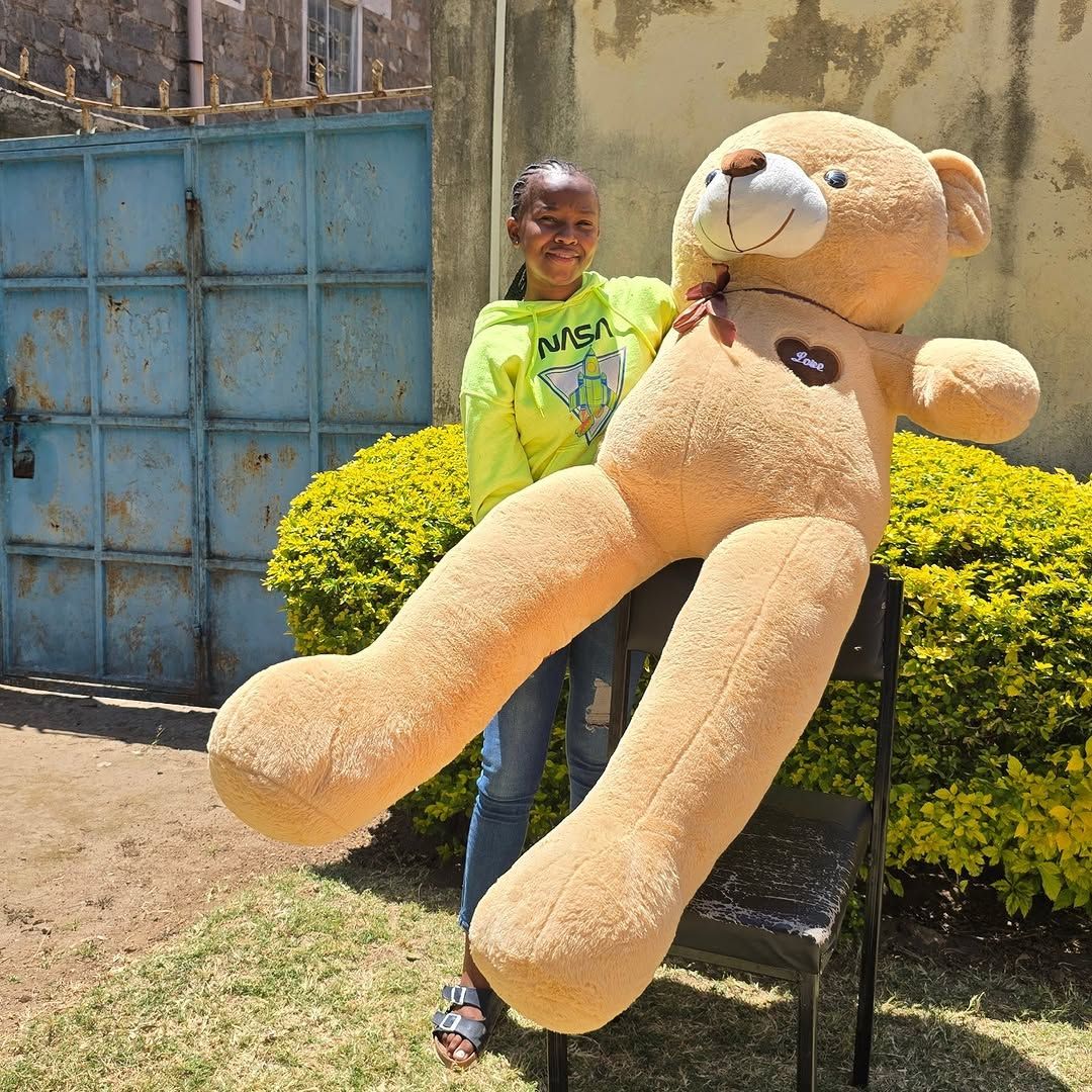 Marshmallow Teddy bear  — teddy bears delivered in Nairobi by Floral Whispers Gifts